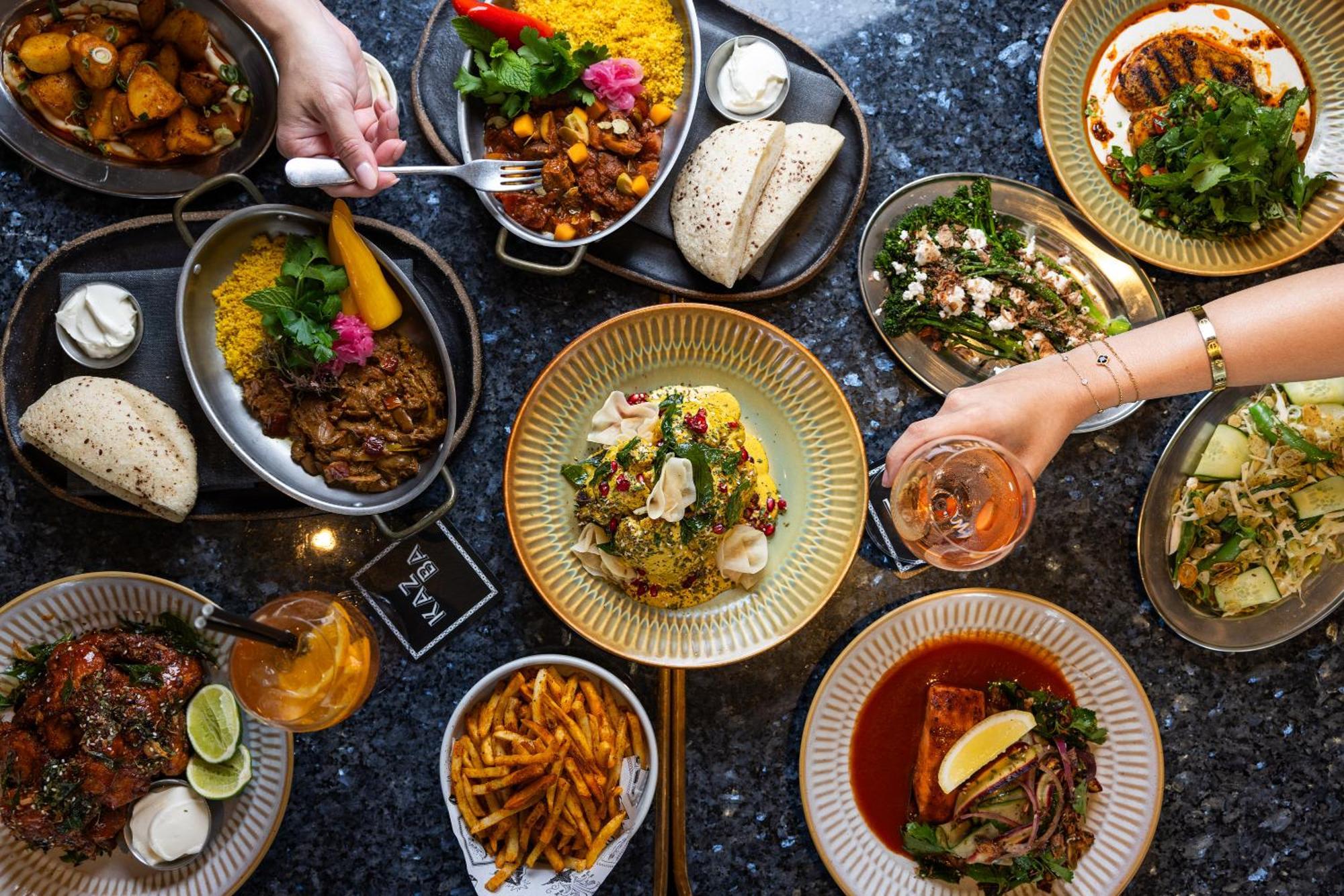 Ovolo The Valley Brisbane Esterno foto A selection of dishes at KARN